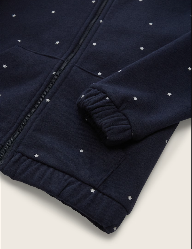 Kapuzenjacke mit Sternen