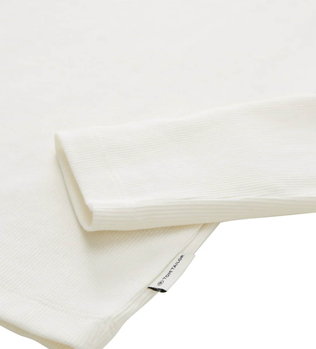 Rib mock neck longsleeve