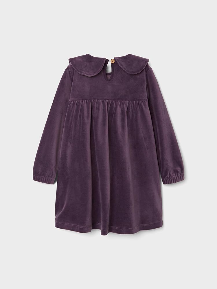 Samtkleid mit Kragen