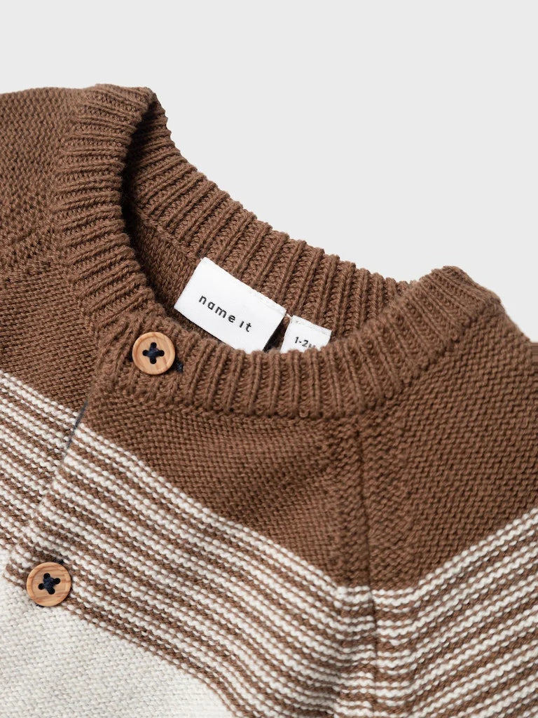 Baby Strick Cardigan mit Streifen