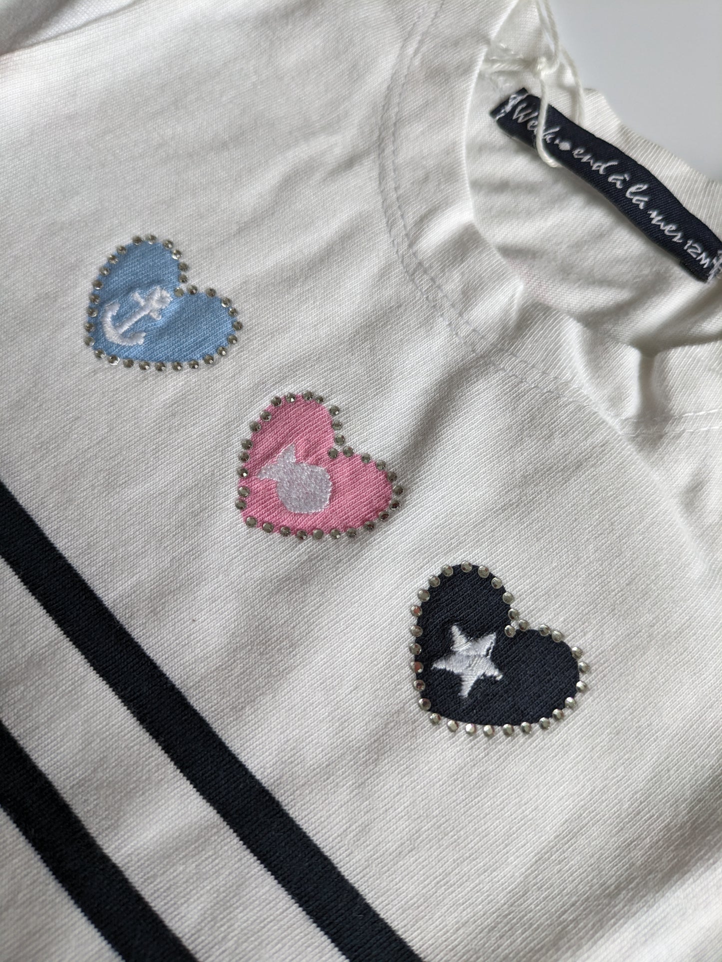 Maritimes Glitzer T-Shirt a la Mer