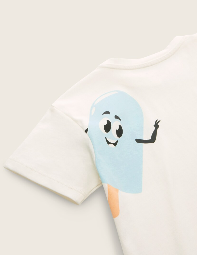 Oversized T-Shirt mit NEON-backprint