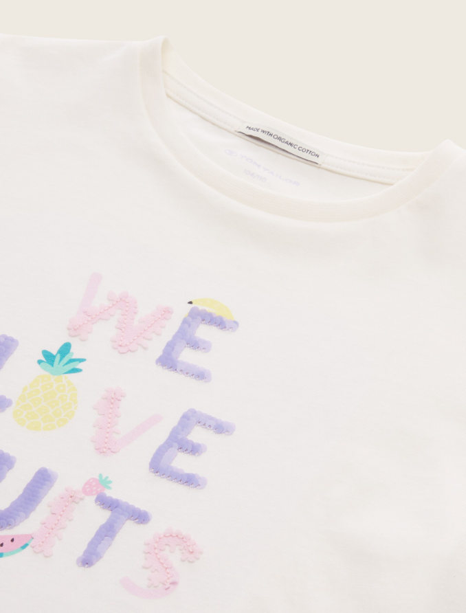 T-Shirt mit Wende-Pailletten
