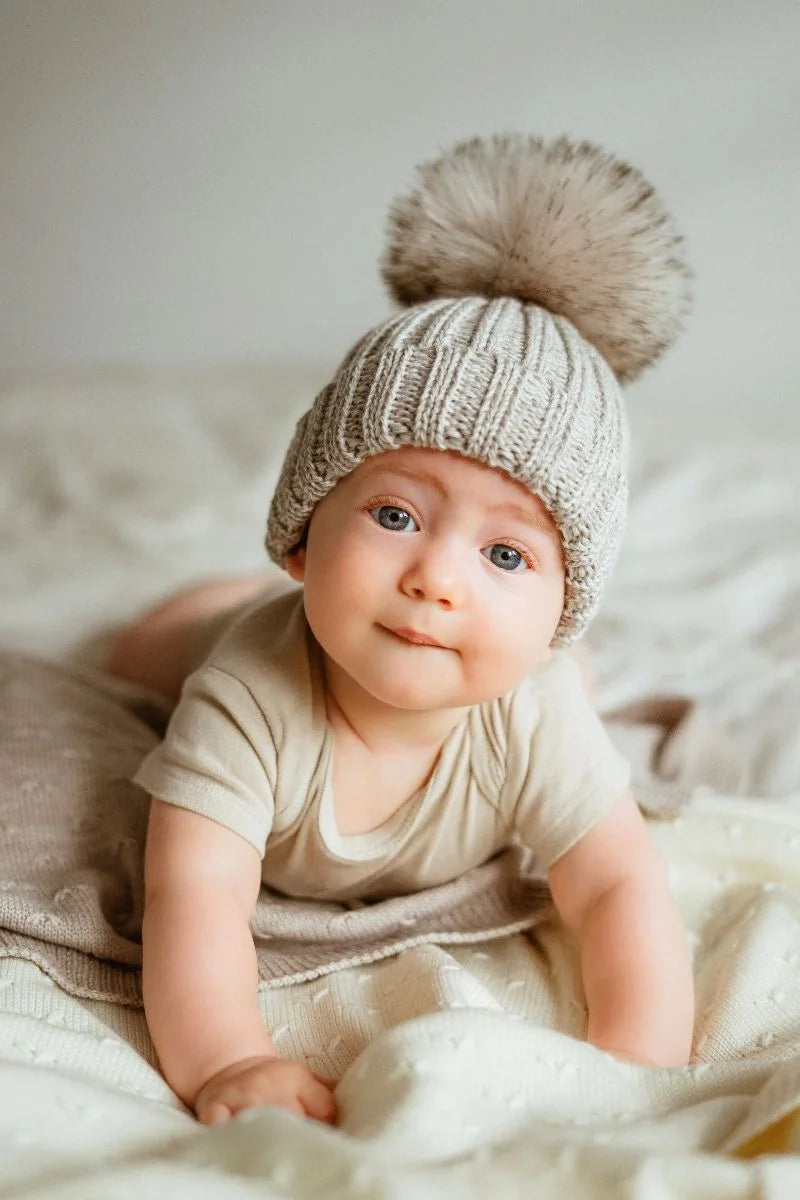 Strickmütze aus 100% Merinowolle