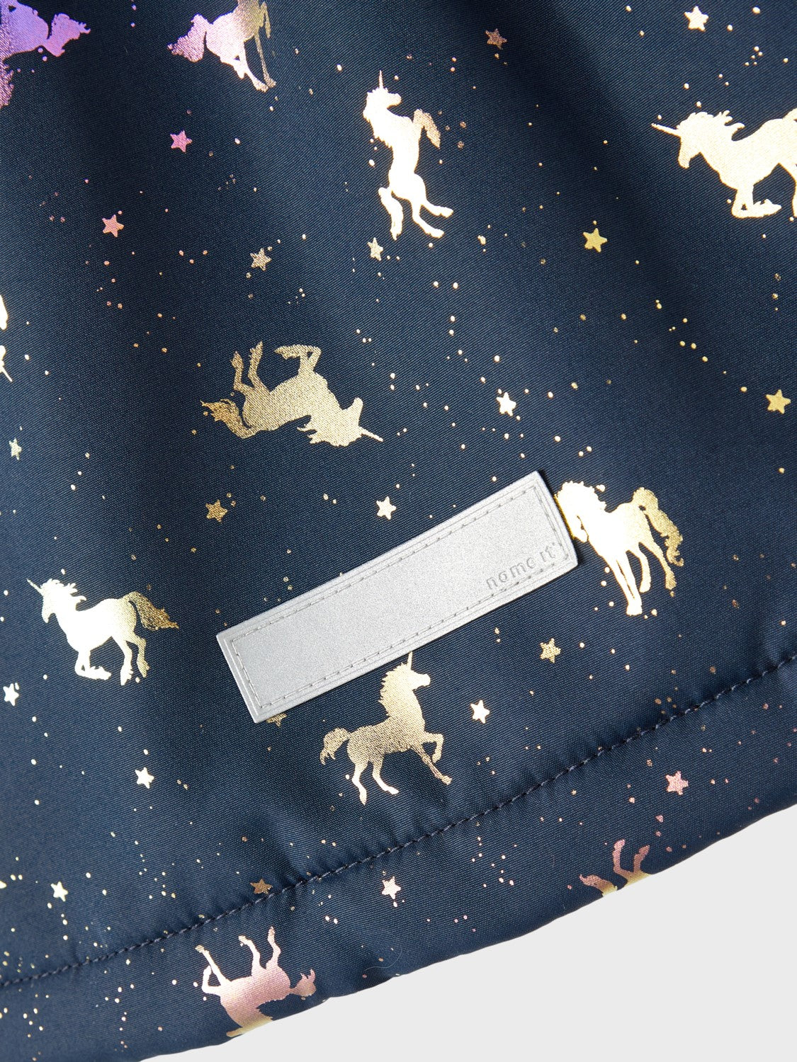 Übergangsjacke mit Holo-Unicorns