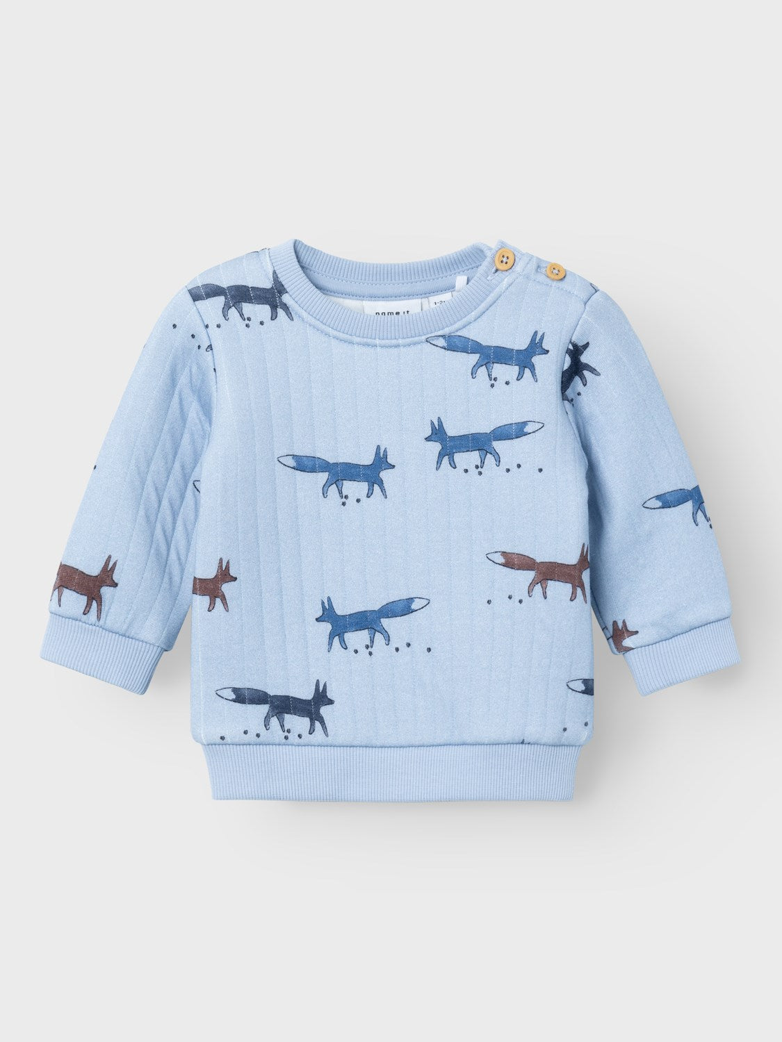 Gesteppter Baby Pullover mit Füchsen