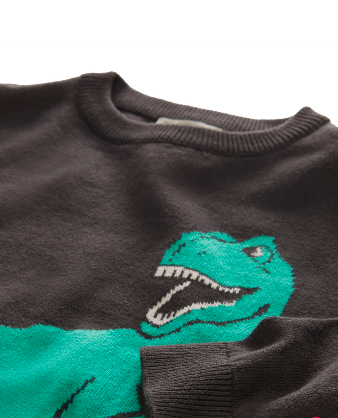 Feiner Strick-Pullover mit Dino