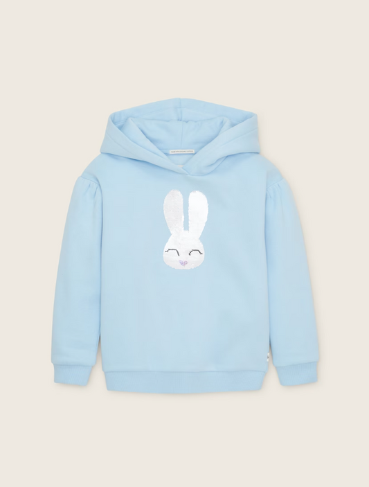 Hoodie mit Wende-Pailletten Hase