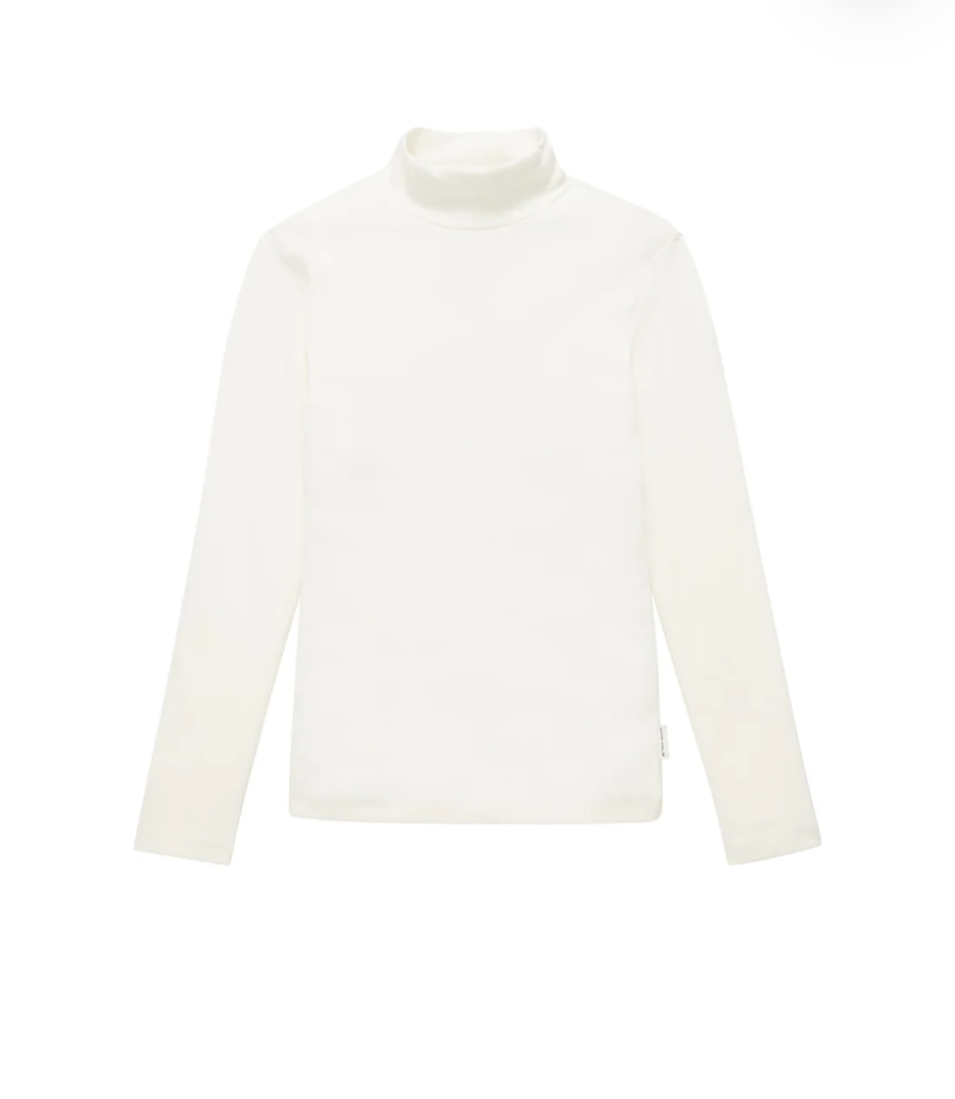 Rib mock neck longsleeve