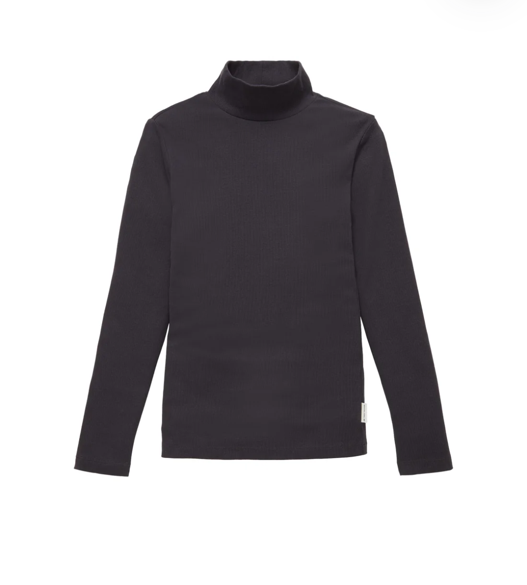 Rib mock neck longsleeve