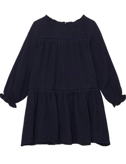 Musselin Volant Kleid