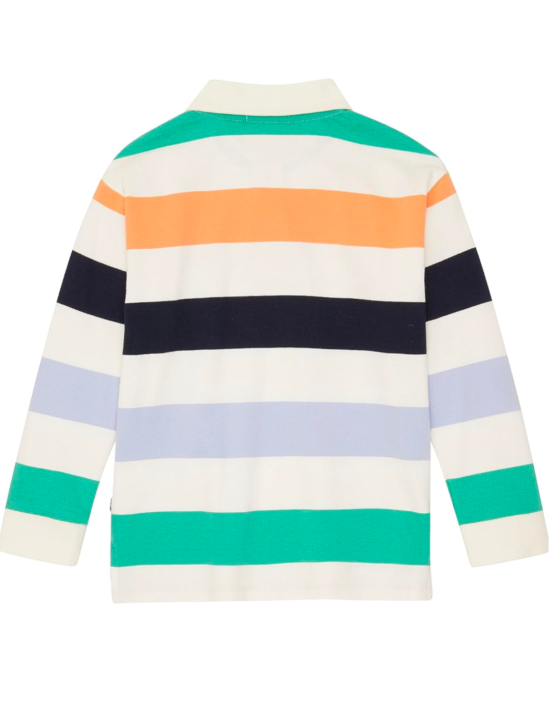 Langarm-Poloshirt mit Streifen