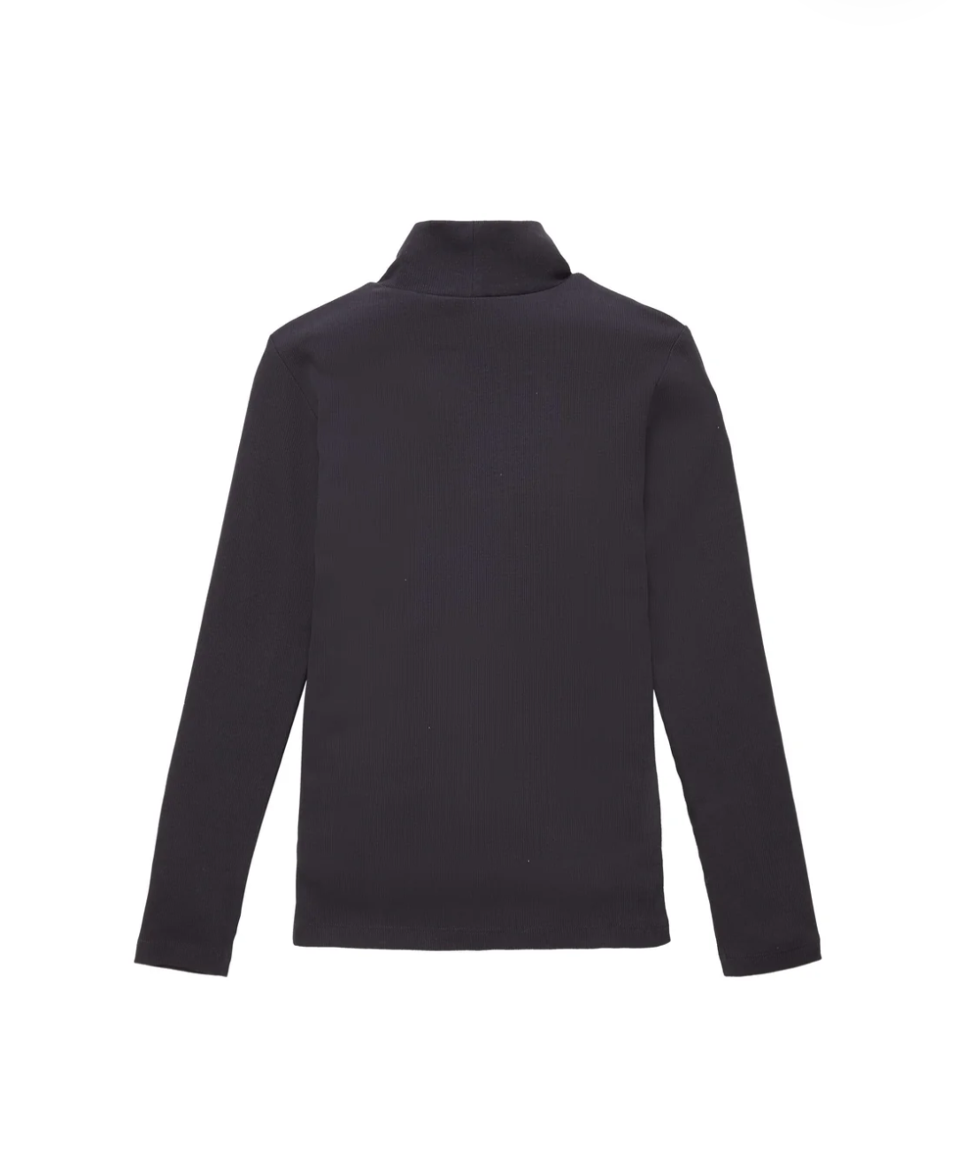 Rib mock neck longsleeve