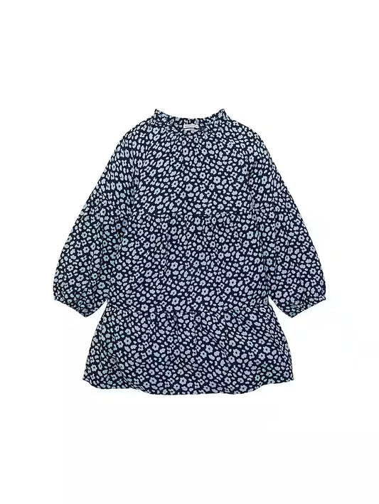 Volant Kleid mit Muster