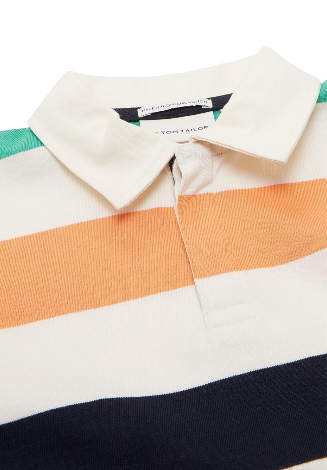Langarm-Poloshirt mit Streifen