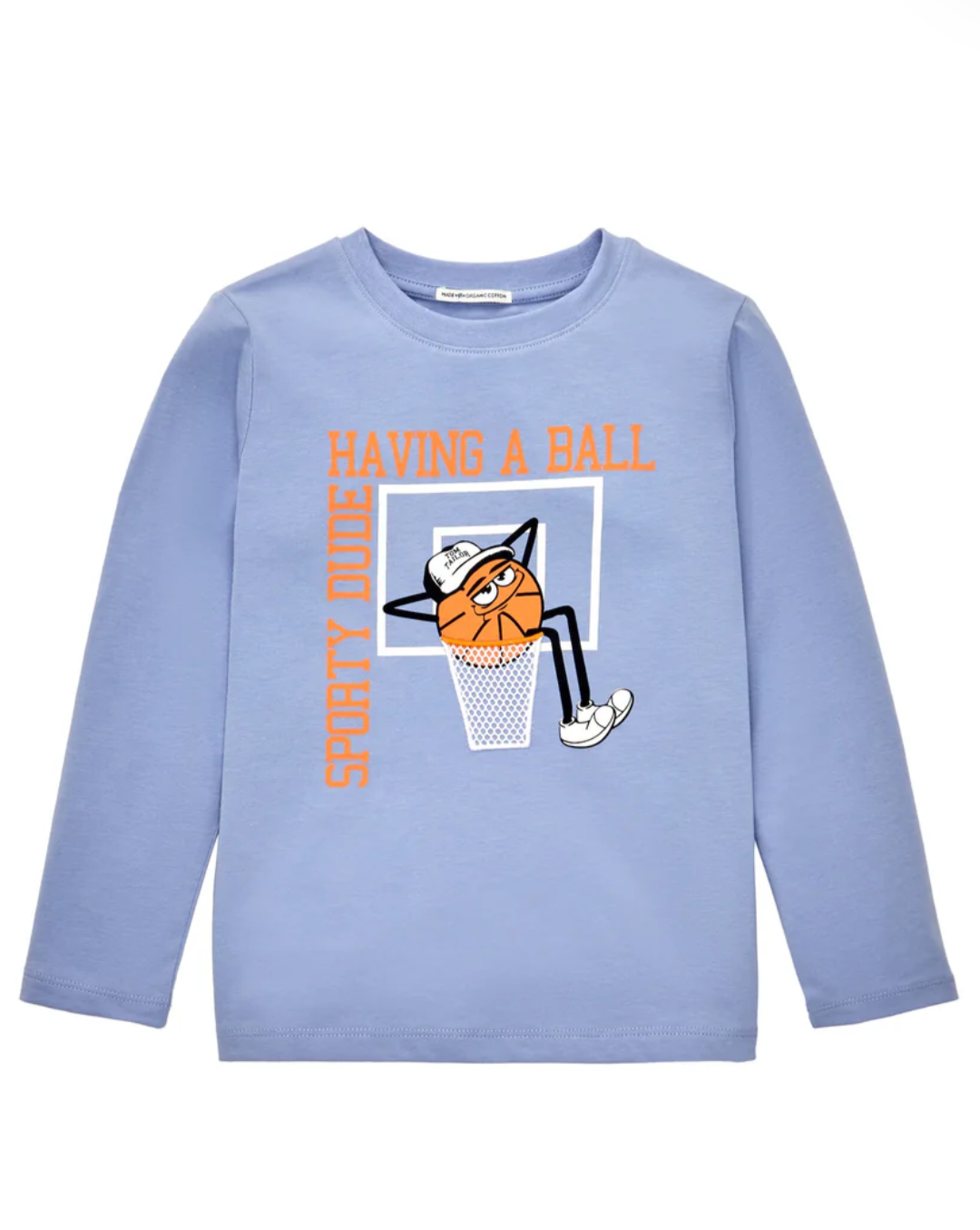 Longsleeve mit Basketball
