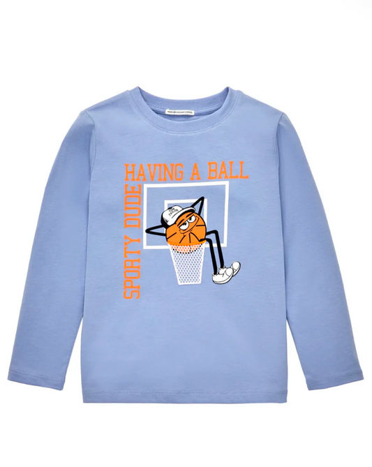 Longsleeve mit Basketball