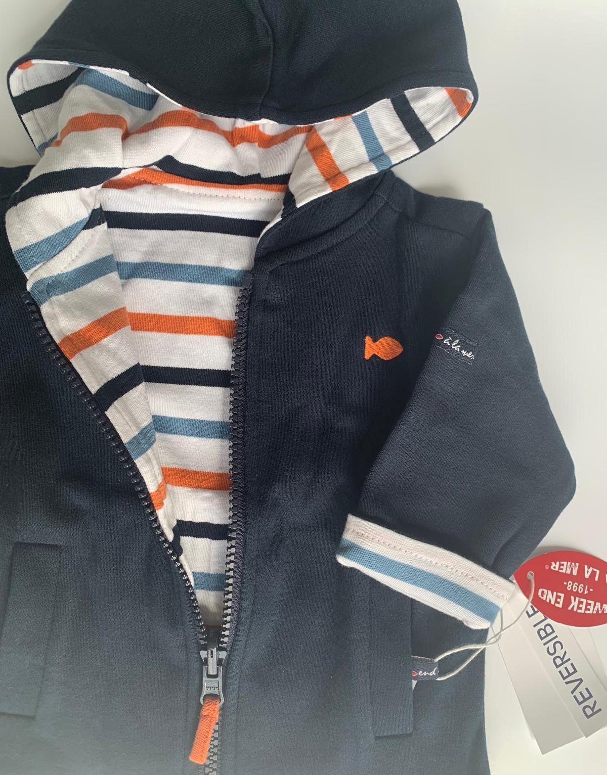 Wende-Hoodie a la Mer "2 in 1" multi