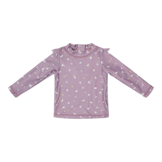 UV-Schwimmshirt langarm "Mauve Blossom"