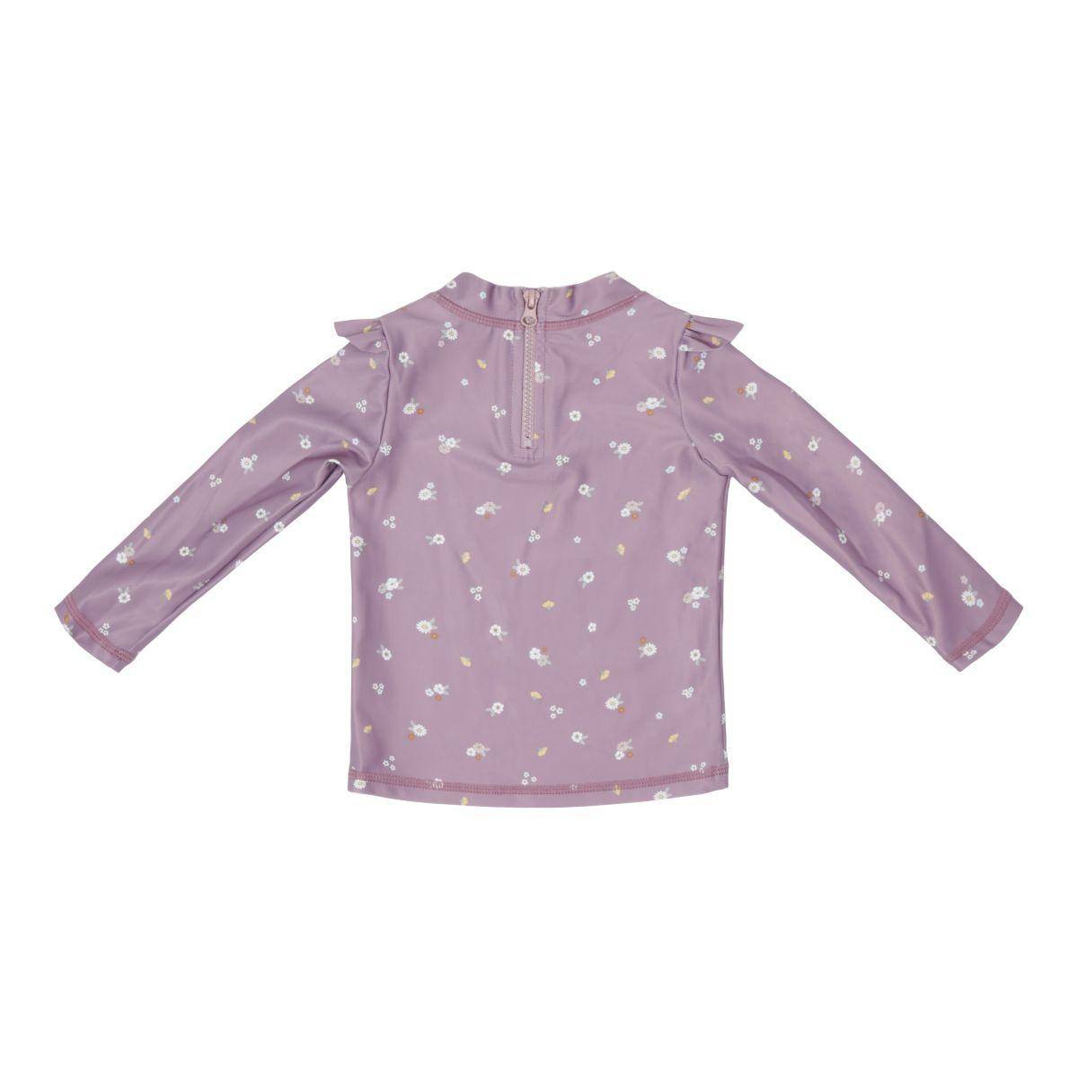 UV-Schwimmshirt langarm "Mauve Blossom"