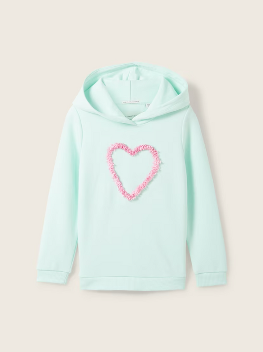 French Terry Hoodie mit Bio-Baumwolle