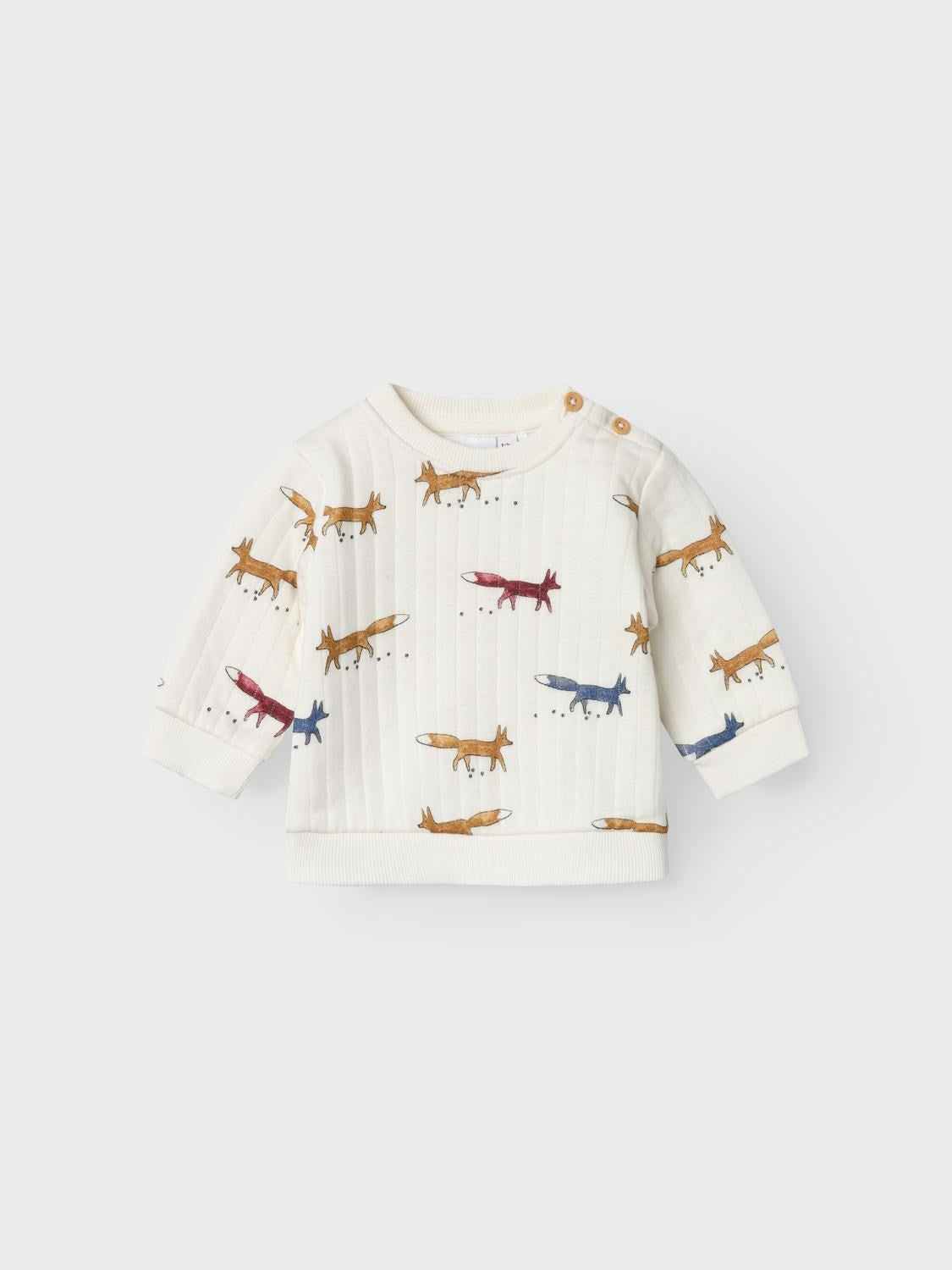 Gesteppter Baby Pullover mit Füchsen