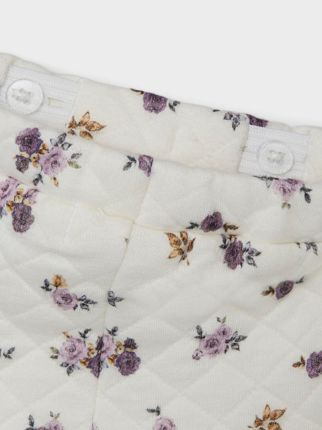 Gesteppte Hose mit Blumen