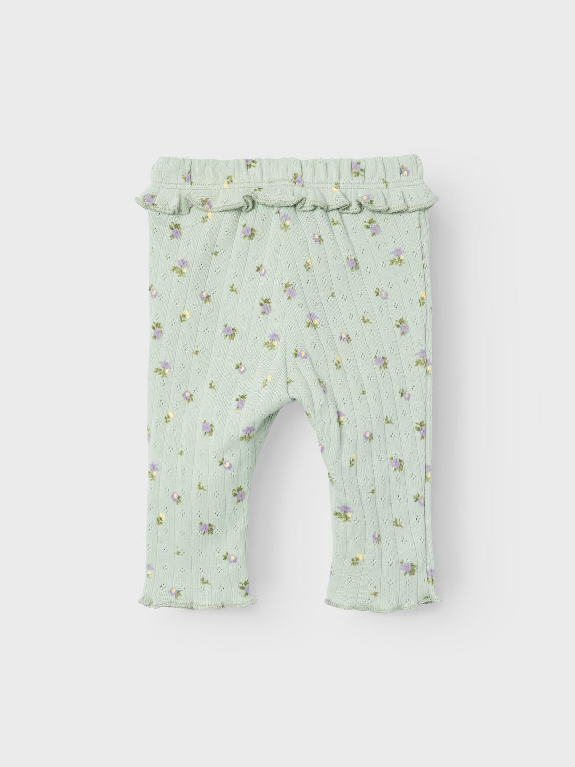 Baumwollleggings mit Blumen