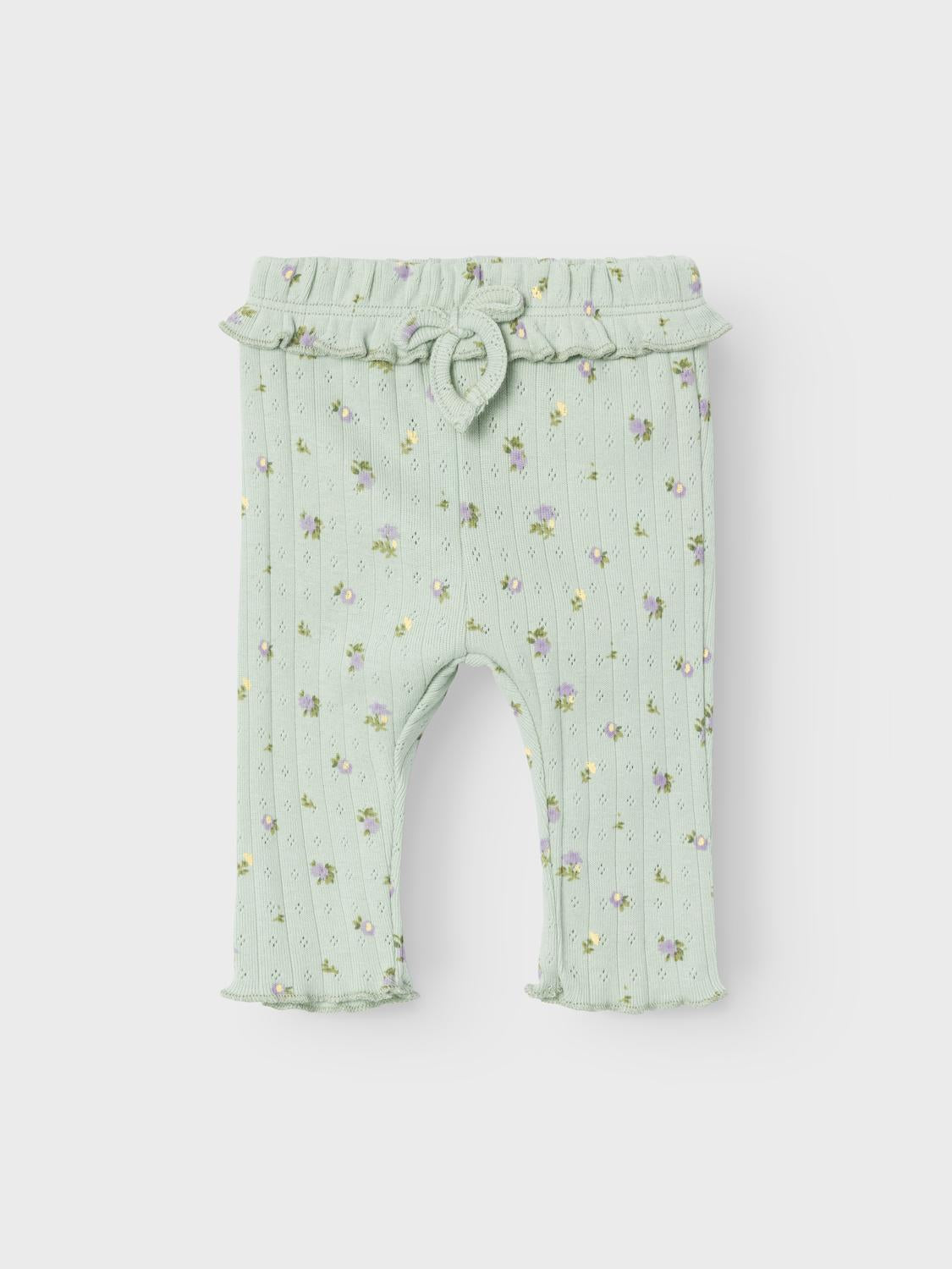 Baumwollleggings mit Blumen