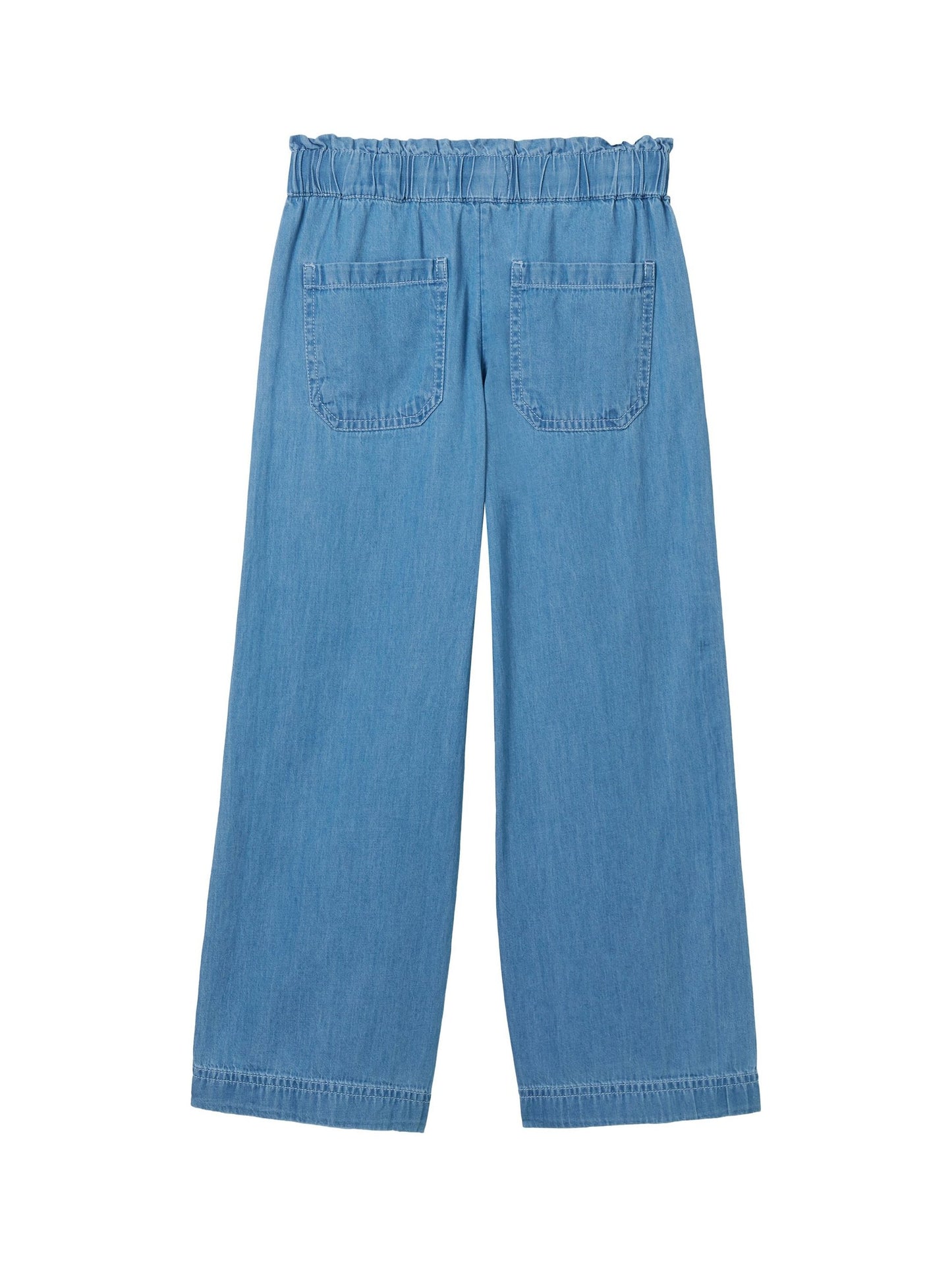 Wide leg denim pants