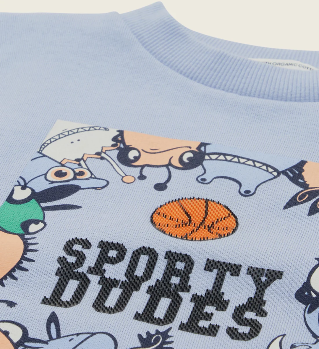 Sweatshirt mit "glow-in-the-dark" und Struktur